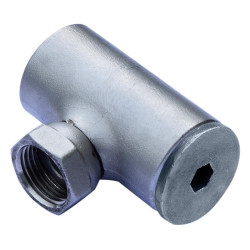 3/4" T-förmiges IG Verbindungsstück mit Überwurfmutter : p1130817