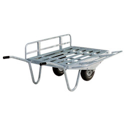 2 Räder Heuschubkarre mit klappbaren Seiten : p1212105