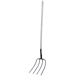 Metallheugabel mit Heft - 4 Zinken - Große Ausführung : p1212909