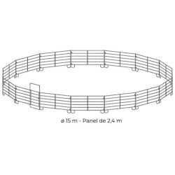 Ø 15 m feuerverzinkter Longierzirkel (2,40 m Panels) : p1213623