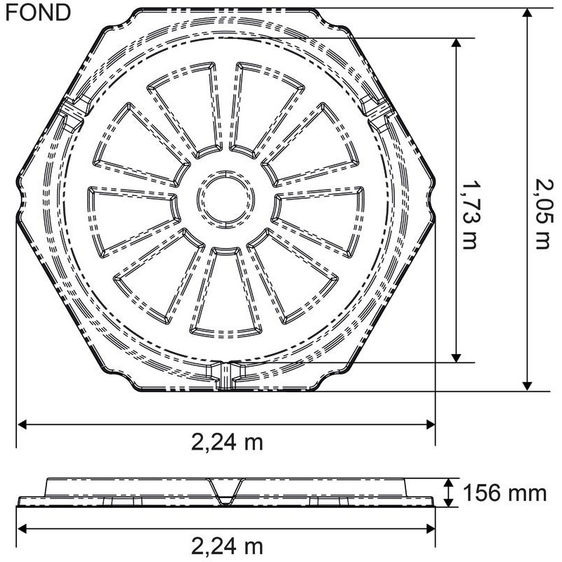RPE GM Futterraufe aus Kunststoff mit Boden : p1213747