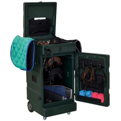 Vertikaler fahrbarer Sattelschrank für Reitpferde : p1215543