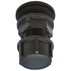 15/21 mm Ablaufstutzen mit Stopfen  : p1217307