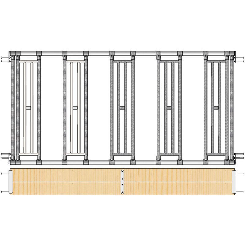 Heufütterungsabtrennung für SP Hütte mit Pultdach Erweiterung - Innentiefe 3 m : p1241521