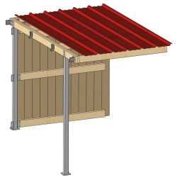 SP 2 x 3 m Weidehüttenerweiterung mit Pultdach  : p1260116