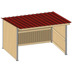SP 3 x 4 m Weidehütte mit Pultdach  : p1260137