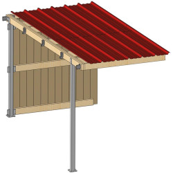SP 2 x 4 m Weidehüttenerweiterung mit Pultdach  : p1260152
