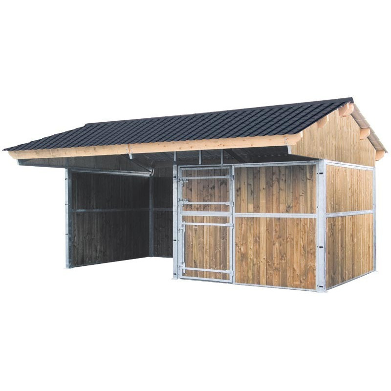 Erweiterung für 3 x 3 m Weidehütte mit Satteldach  : p1260522